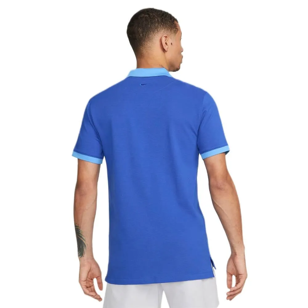 Nike Men's Dri-FIT Rafa Slim Polo (Blue/White)