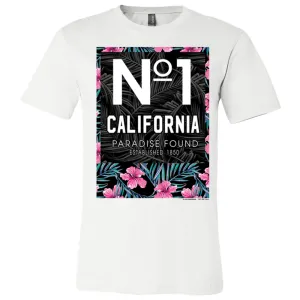 No 1 California Paradise Found Asst Colors Mens Lightweight Fitted T-Shirt/tee