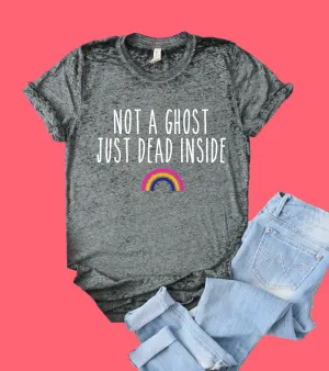 Not A Ghost Shirt | Funny Shirt | Acid Wash T Shirt | Unisex Crew