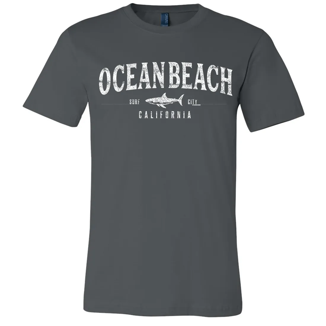 Ocean Beach California Asst Colors Mens Lightweight Fitted T-Shirt/tee