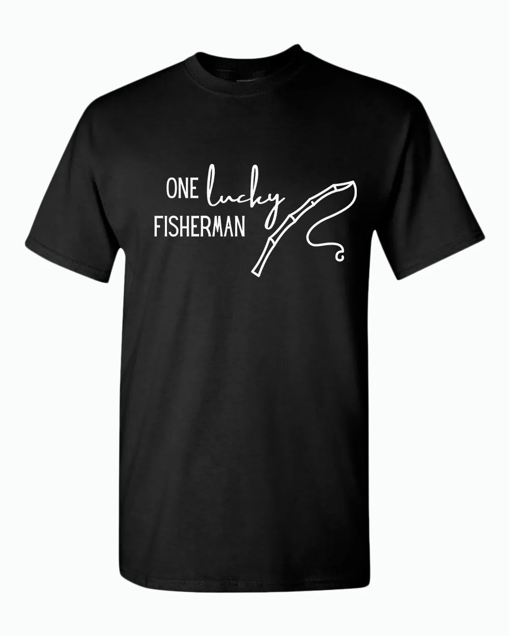 One Lucky Fisherman / best cash Couple Matching T-shirt Valentine's Day T-shirt