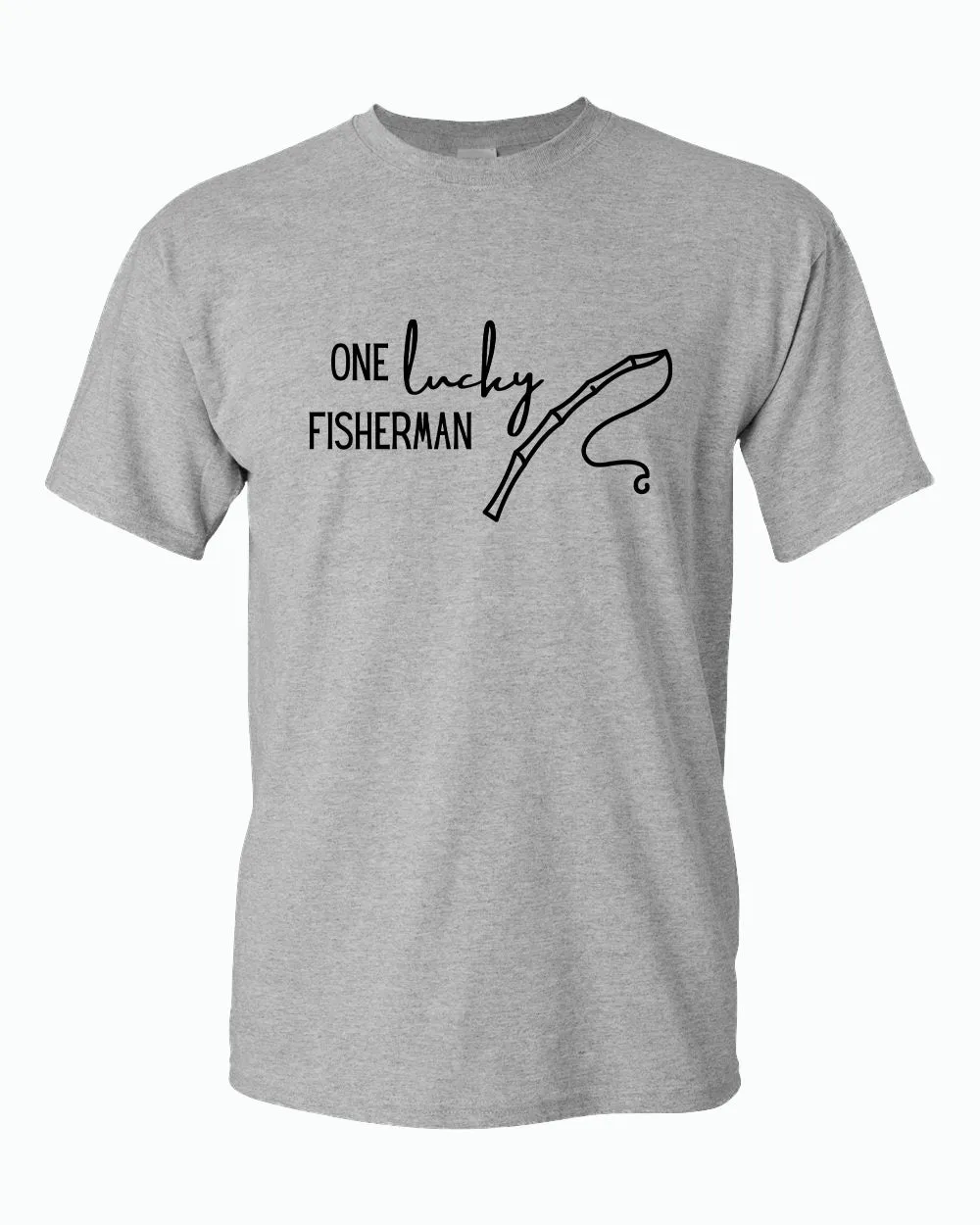 One Lucky Fisherman / best cash Couple Matching T-shirt Valentine's Day T-shirt