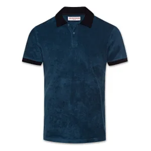Orlebar Brown - Jarrett Towelling Polo Shirt in Blue Slate