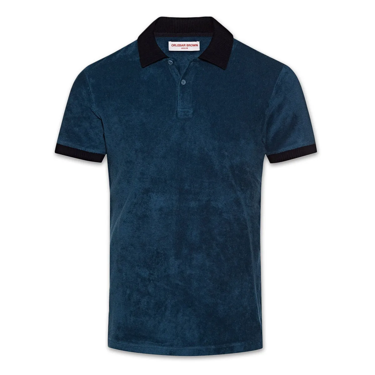 Orlebar Brown - Jarrett Towelling Polo Shirt in Blue Slate