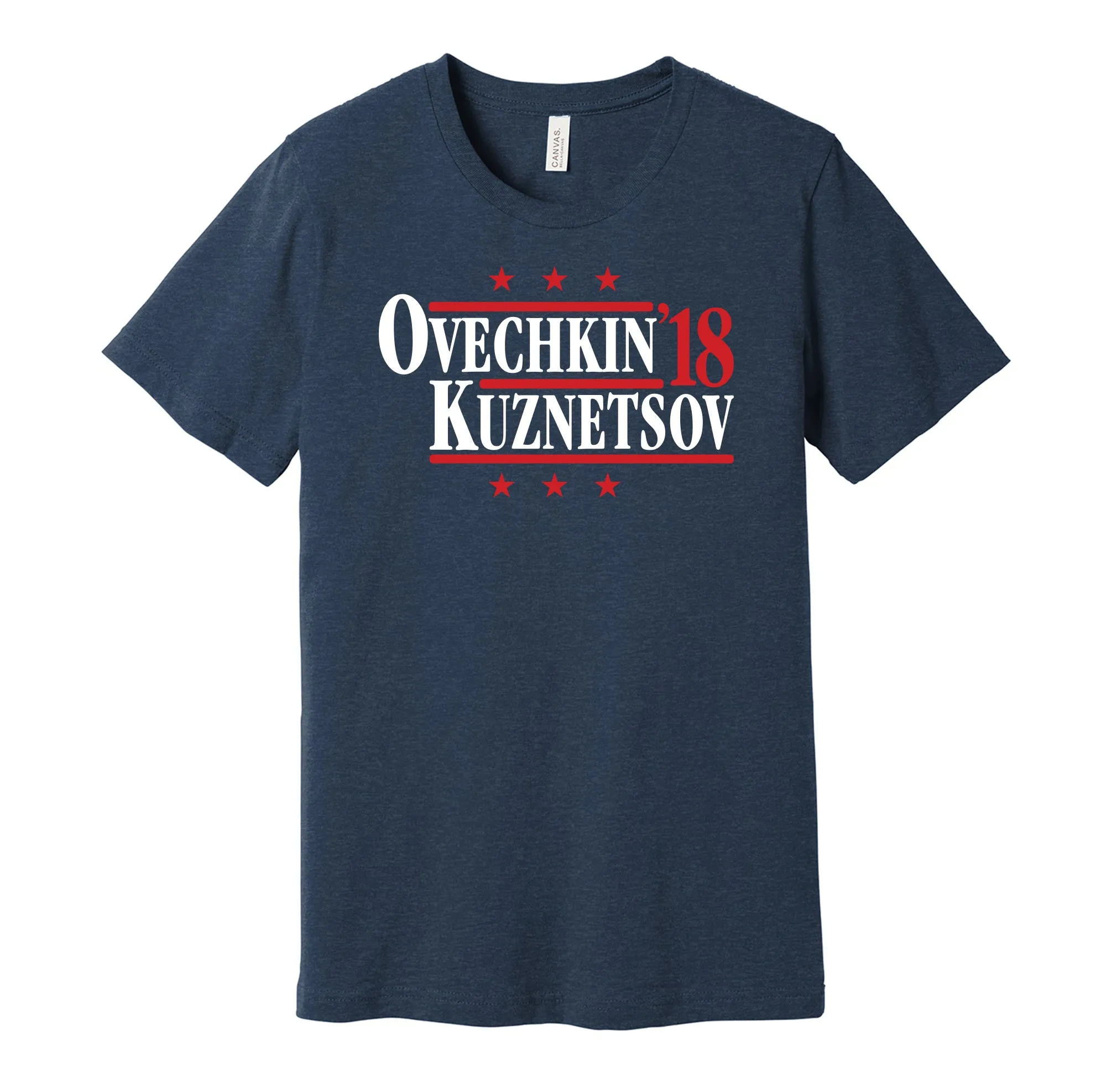 Ovechkin & Kuznetsov '18 - Washington Hockey Legends Political Campaign Parody T-Shirt - Hyper Than Hype Shirts