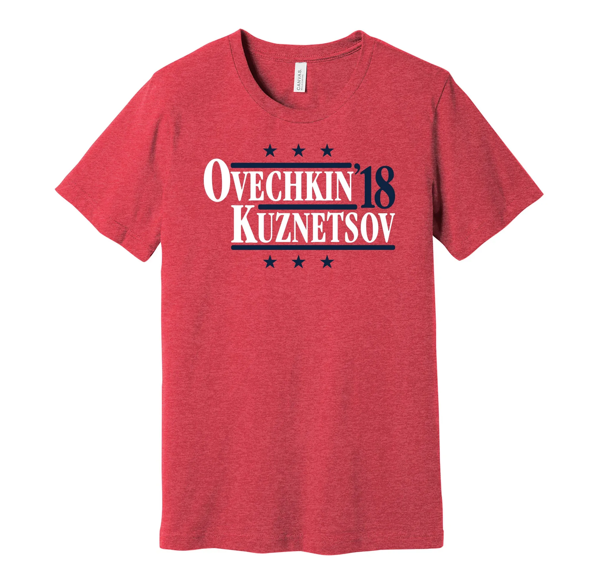 Ovechkin & Kuznetsov '18 - Washington Hockey Legends Political Campaign Parody T-Shirt - Hyper Than Hype Shirts