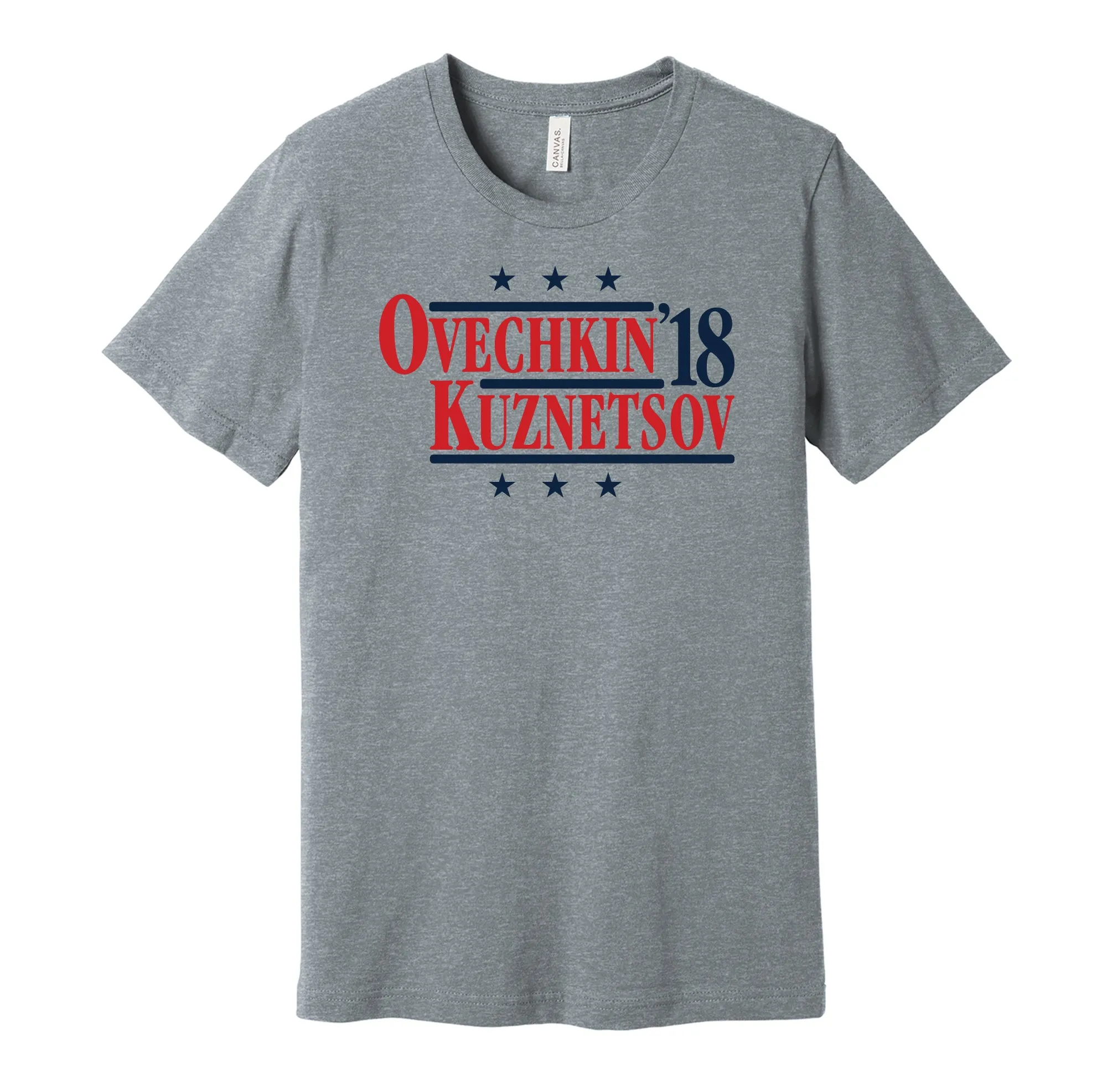 Ovechkin & Kuznetsov '18 - Washington Hockey Legends Political Campaign Parody T-Shirt - Hyper Than Hype Shirts
