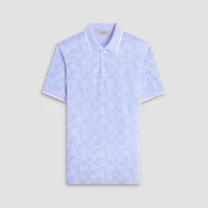 Palm Tree Jacquard Polo Shirt