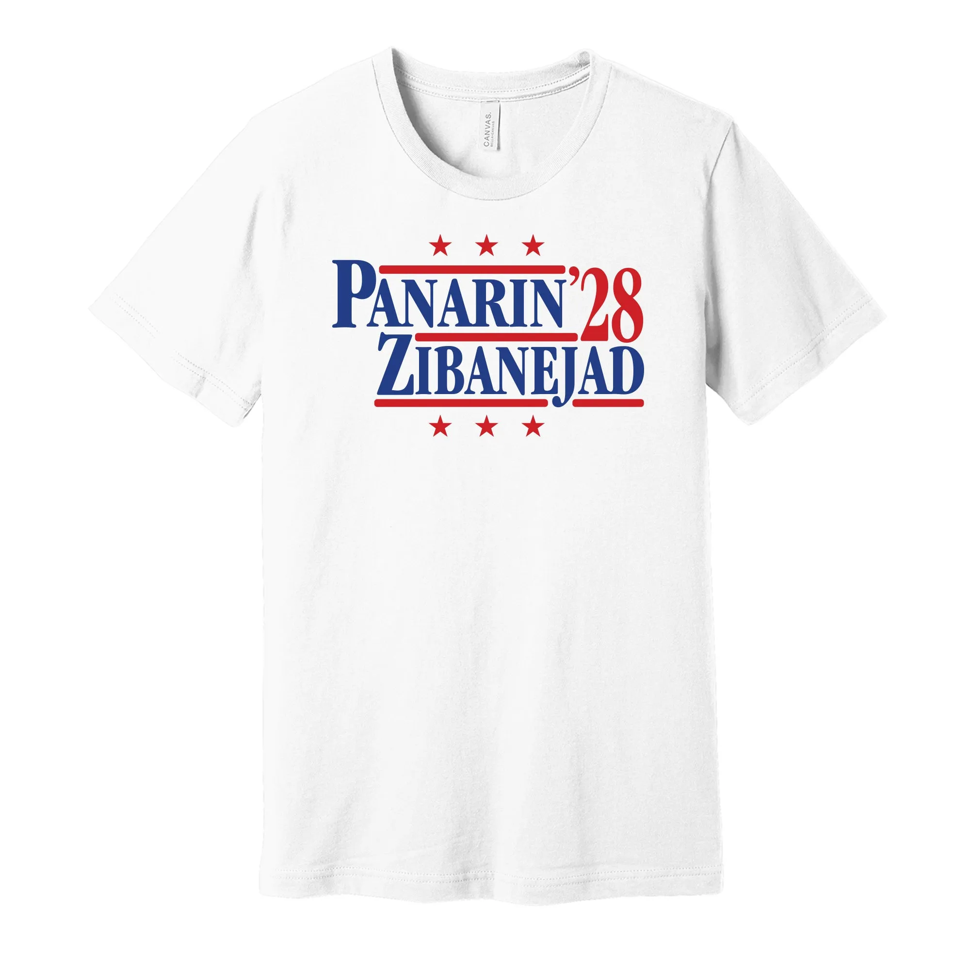 Panarin & Zibanejad '28 - New York Hockey Political Campaign Parody T-Shirt - Hyper Than Hype Shirts