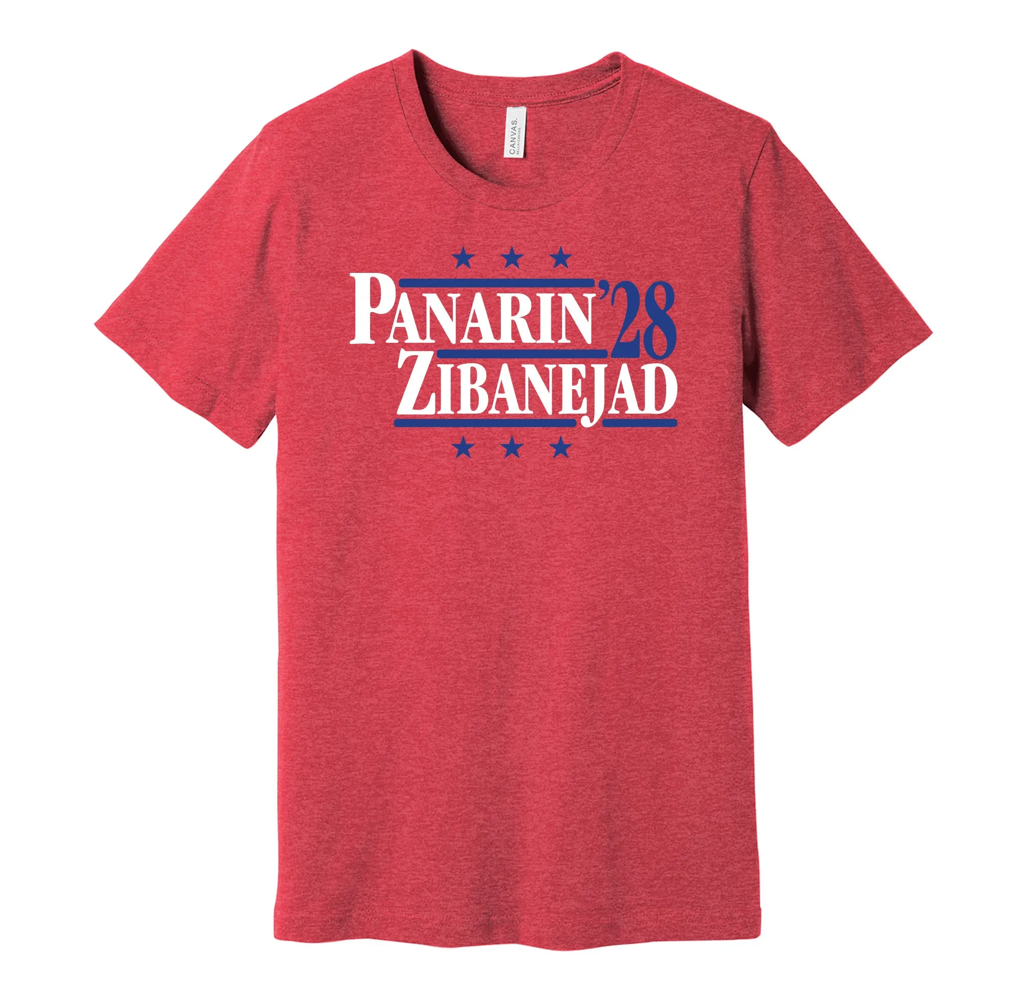 Panarin & Zibanejad '28 - New York Hockey Political Campaign Parody T-Shirt - Hyper Than Hype Shirts