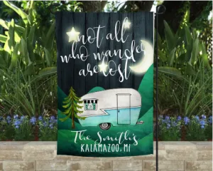 Personalized Camping Gifts | Camping Flags | Garden Flags | Camping Decor