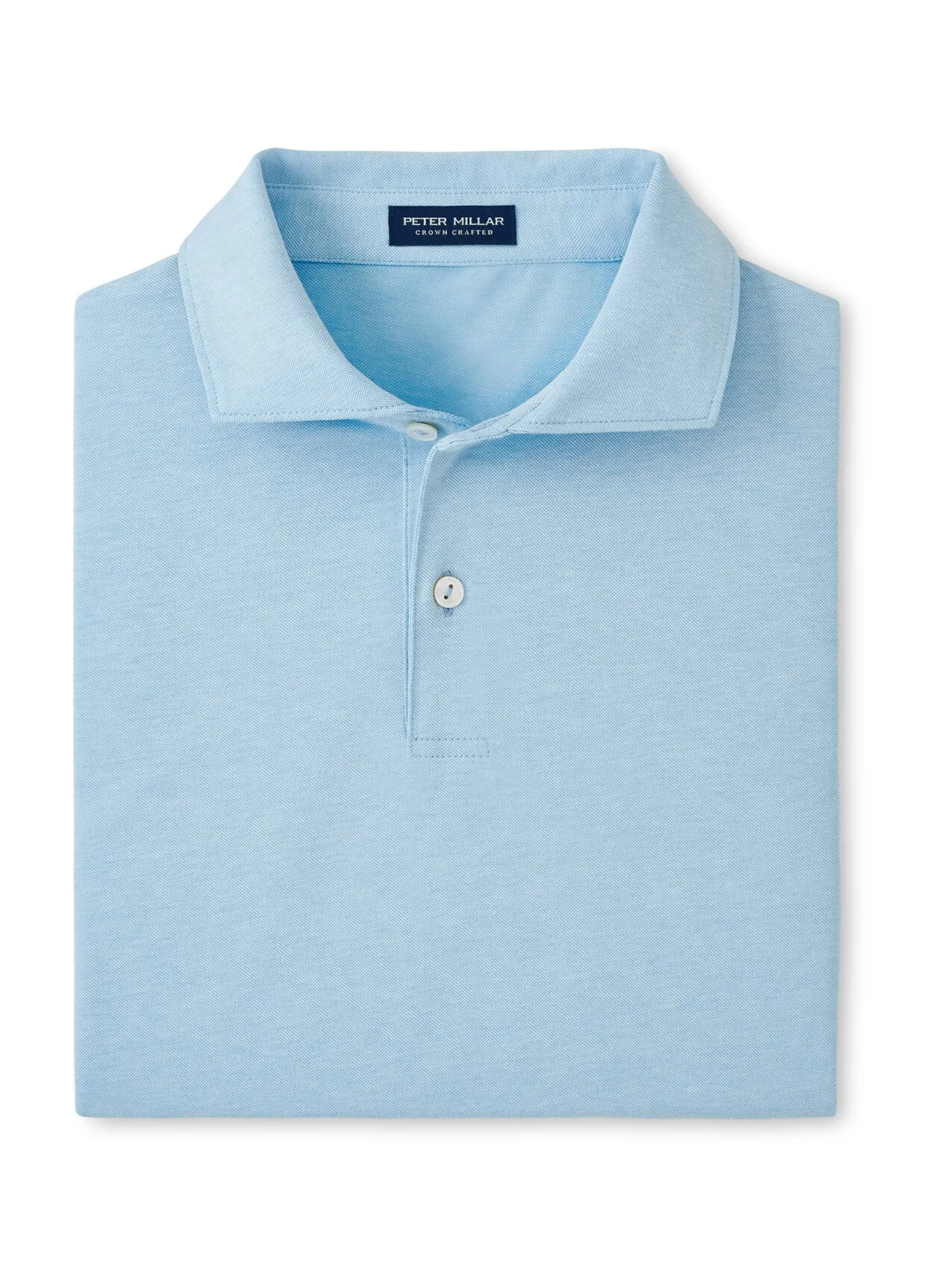 Peter Millar Albatross Cotton Pique Polo - Blue Frost