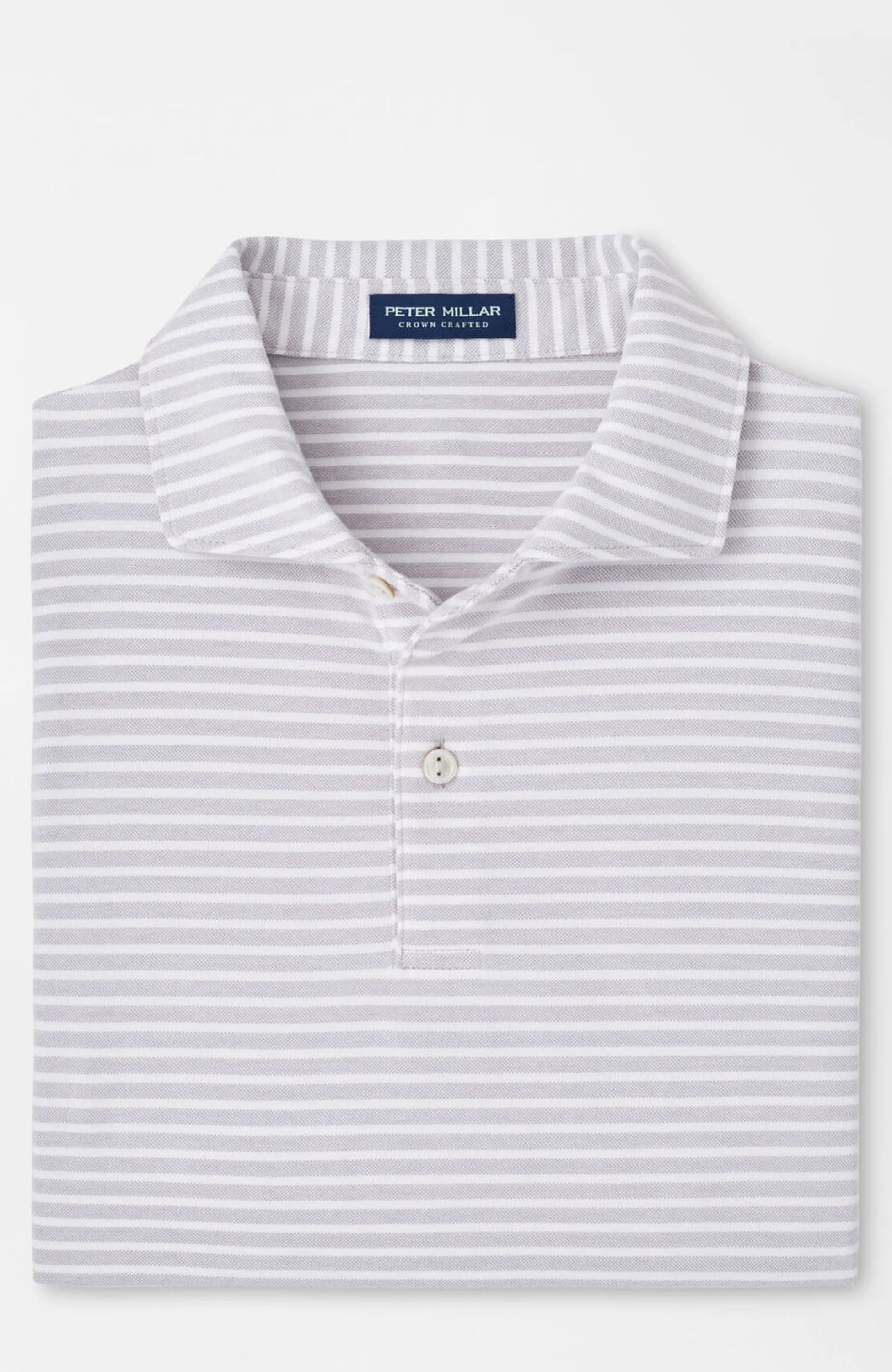 Peter Millar - Albatross Stripe Cotton Blend Pique Polo