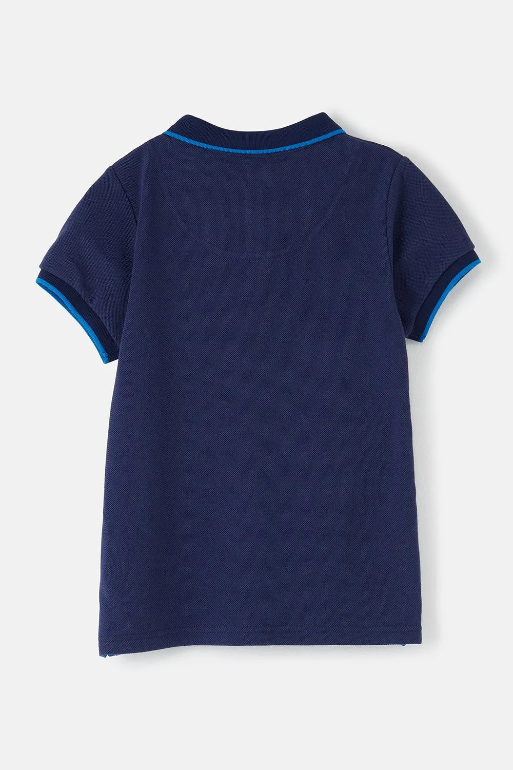 Pier Short Sleeve Polo Shirt - Blue Tractor