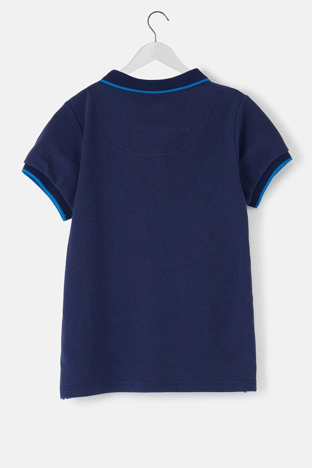 Pier Short Sleeve Polo Shirt - Blue Tractor