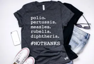 Polio Pertussis Measles Rubella Diphtheria Pro Vaccine Adult Shirt