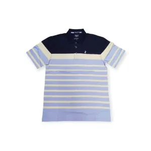 Polo Men's Variegated Mercerised Golfer Blue