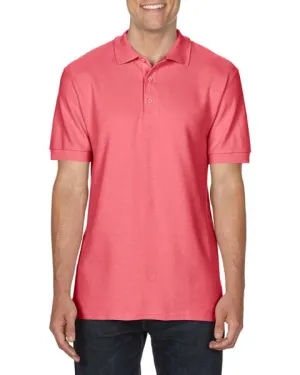 POLO T-Shirt Gildan Premium Cotton Poloshirt Work Leisure G85800 CORAL SILK S