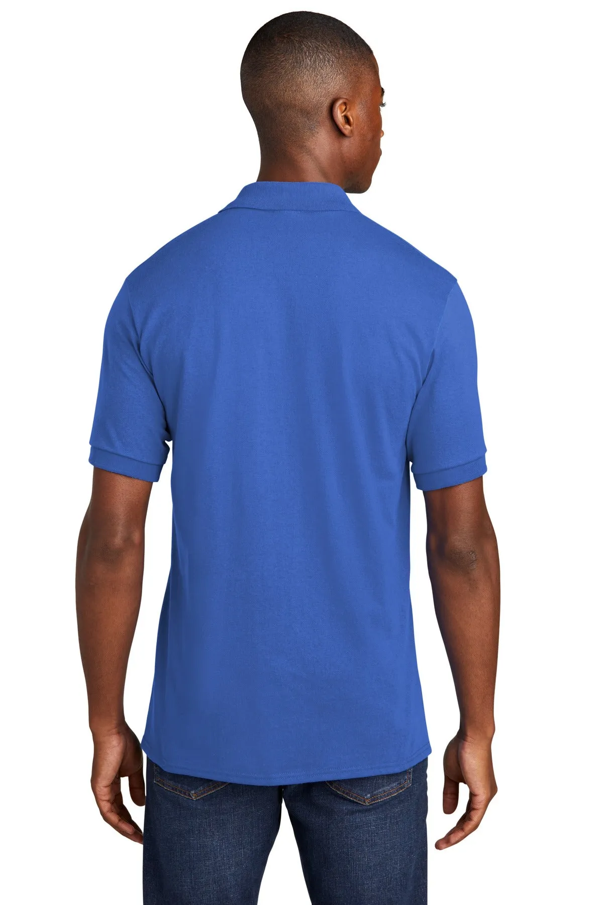 Port & Company Core Blend Jersey Knit Pocket Polo. KP55P Royal