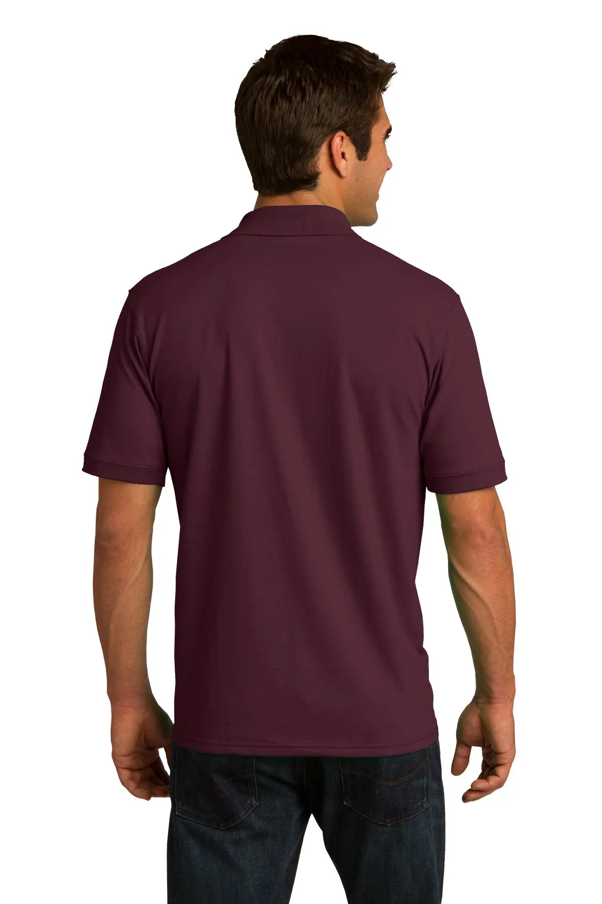 Port & Company Core Blend Jersey Knit Polo. KP55 Athletic Maroon