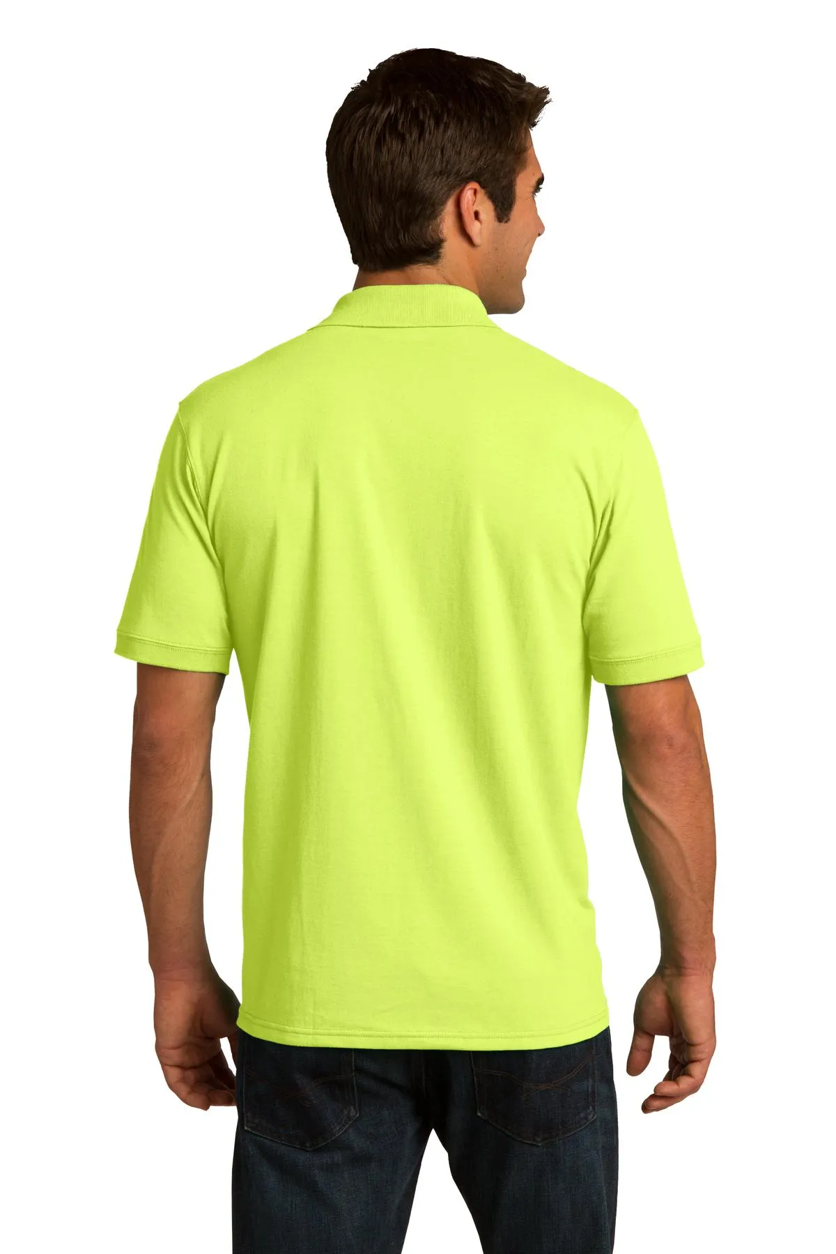 Port & Company Core Blend Jersey Knit Polo. KP55 Safety Green