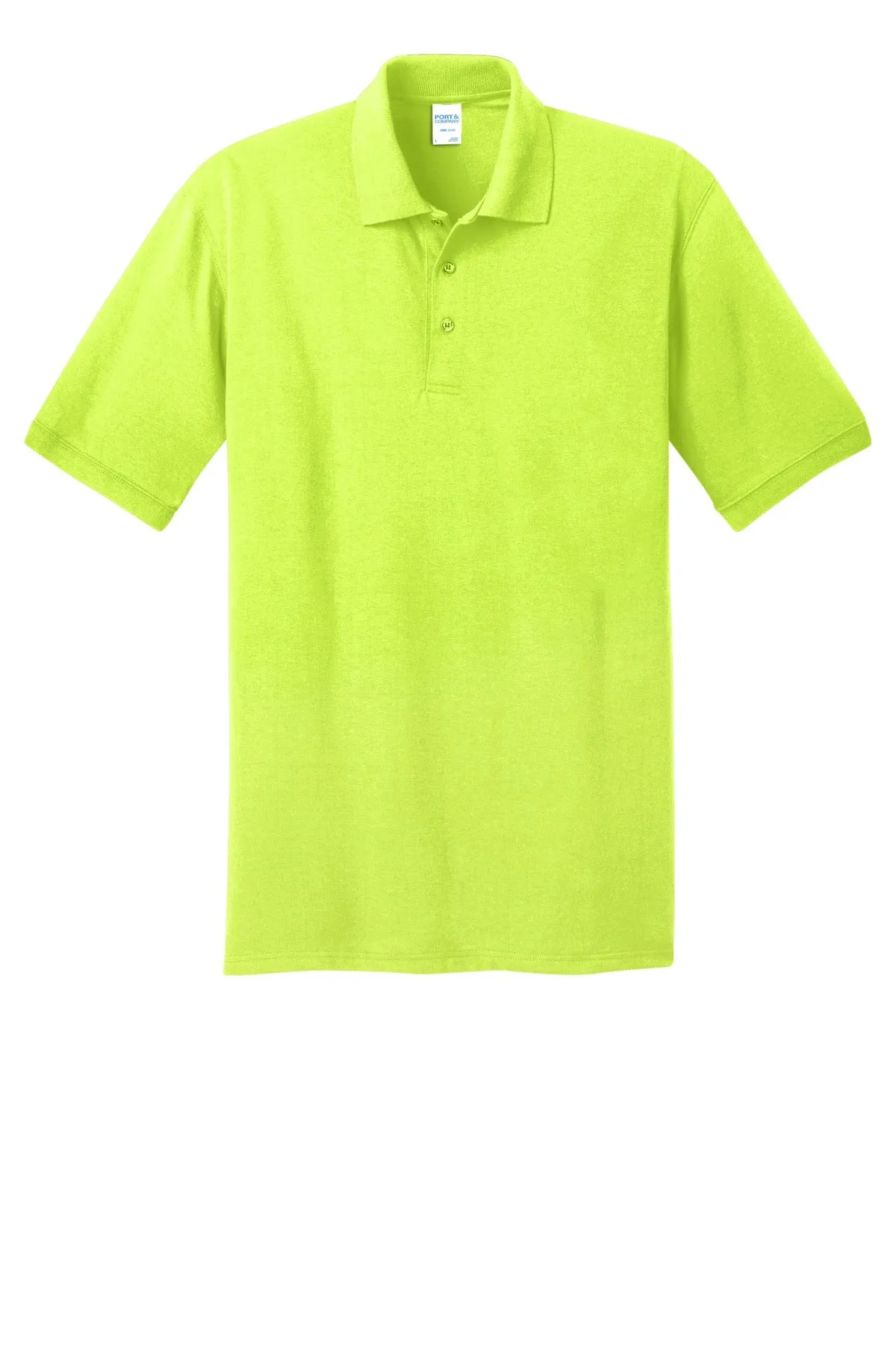 Port & Company Core Blend Jersey Knit Polo. KP55 Safety Green