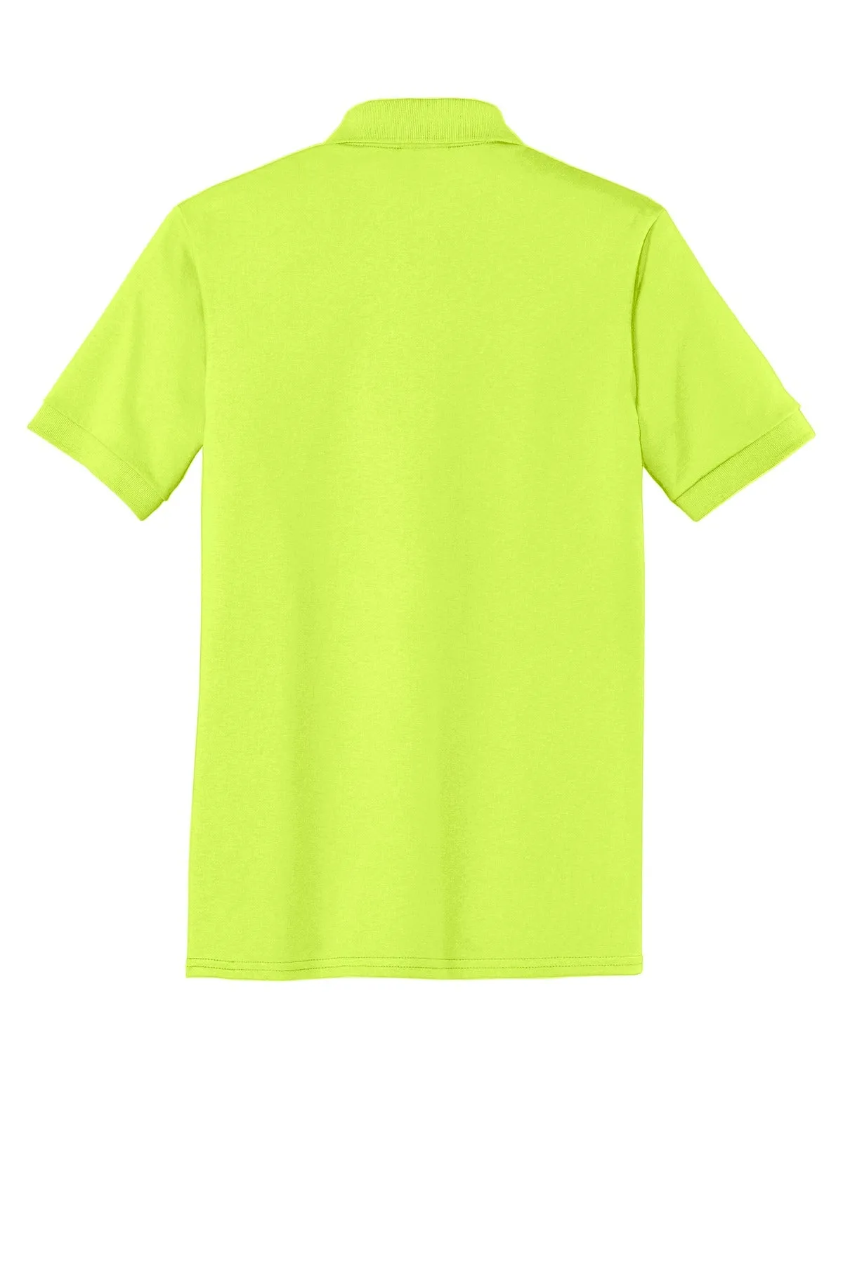 Port & Company Core Blend Jersey Knit Polo. KP55 Safety Green