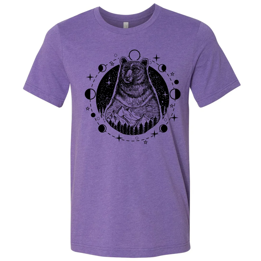Psychic Moon Forest Grizzly Asst Colors Mens Lightweight Fitted T-Shirt/tee