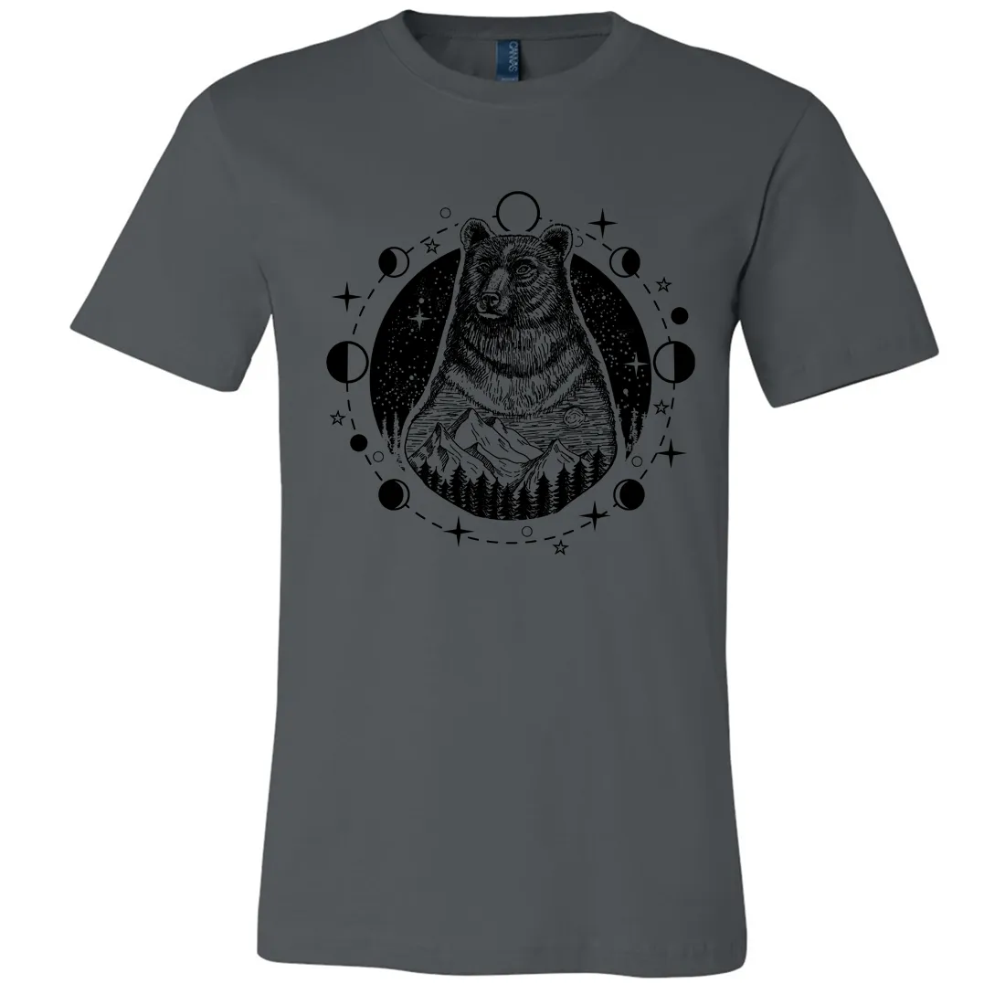 Psychic Moon Forest Grizzly Asst Colors Mens Lightweight Fitted T-Shirt/tee