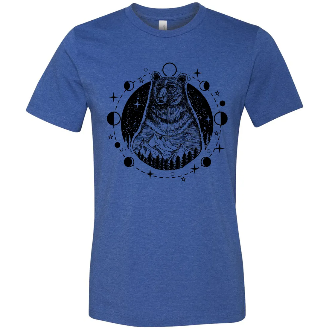 Psychic Moon Forest Grizzly Asst Colors Mens Lightweight Fitted T-Shirt/tee