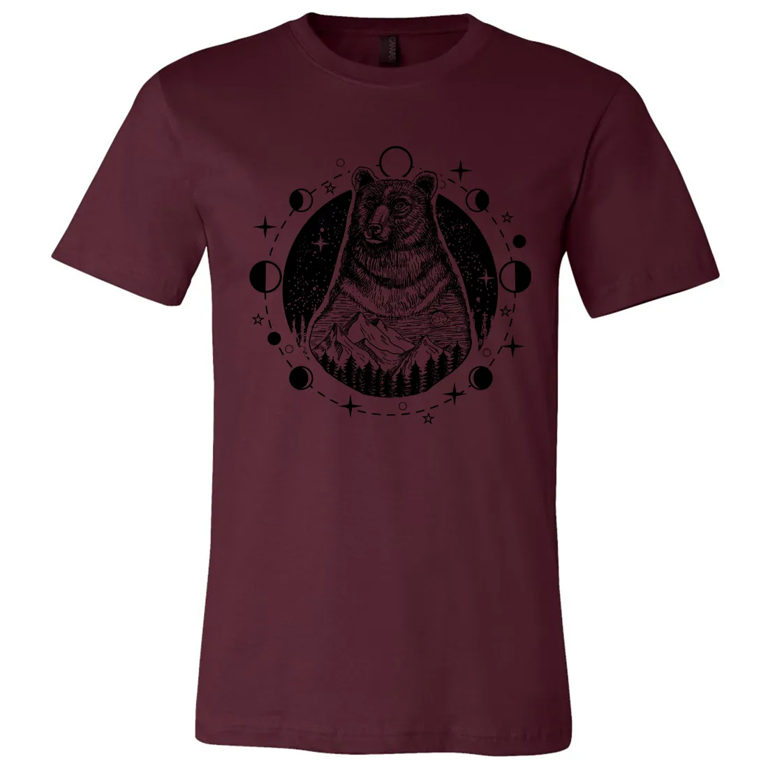 Psychic Moon Forest Grizzly Asst Colors Mens Lightweight Fitted T-Shirt/tee