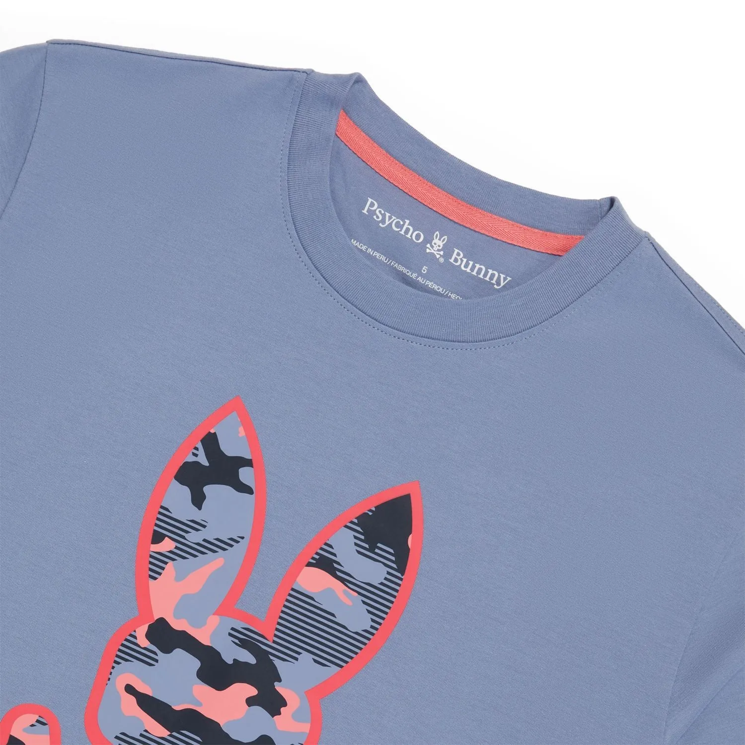 Psycho Bunny Rye Chambray Blue Tee