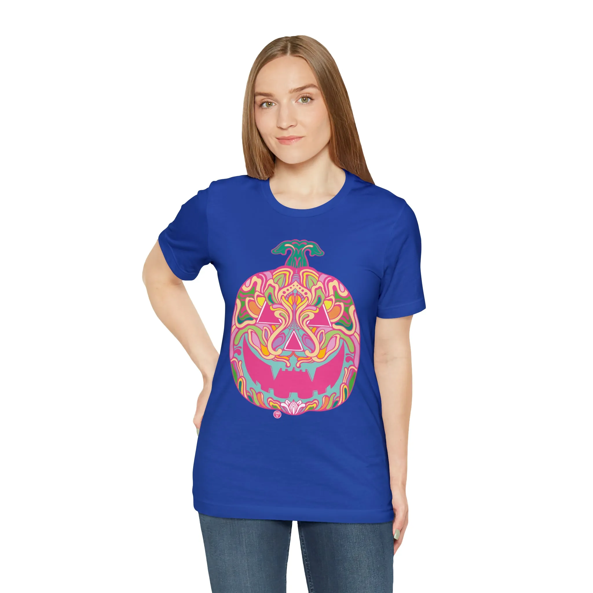 Pumpkinhead (CANDY) by Chaya Av Unisex Short Sleeve T-Shirt DTG (16 Colors Available)