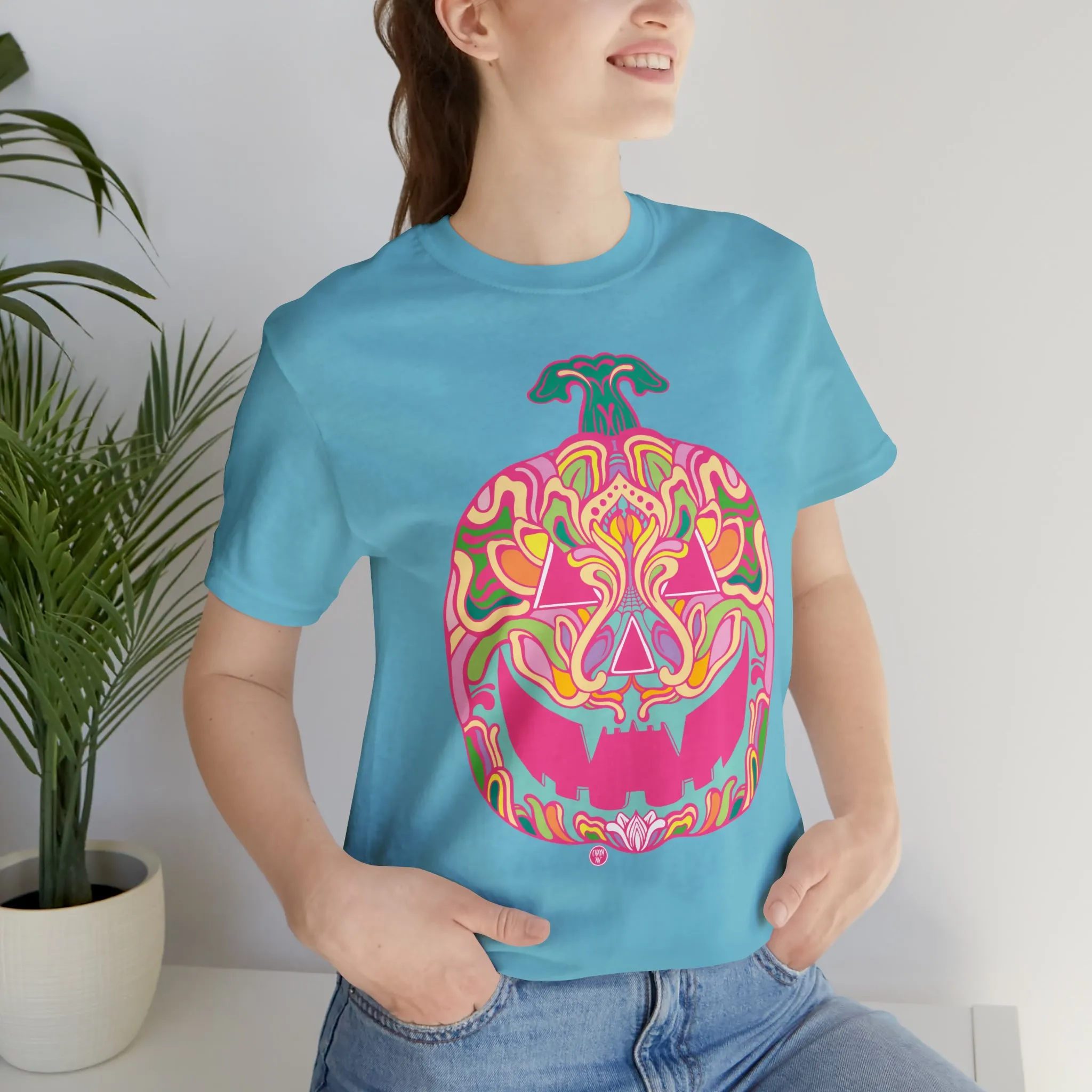 Pumpkinhead (CANDY) by Chaya Av Unisex Short Sleeve T-Shirt DTG (16 Colors Available)