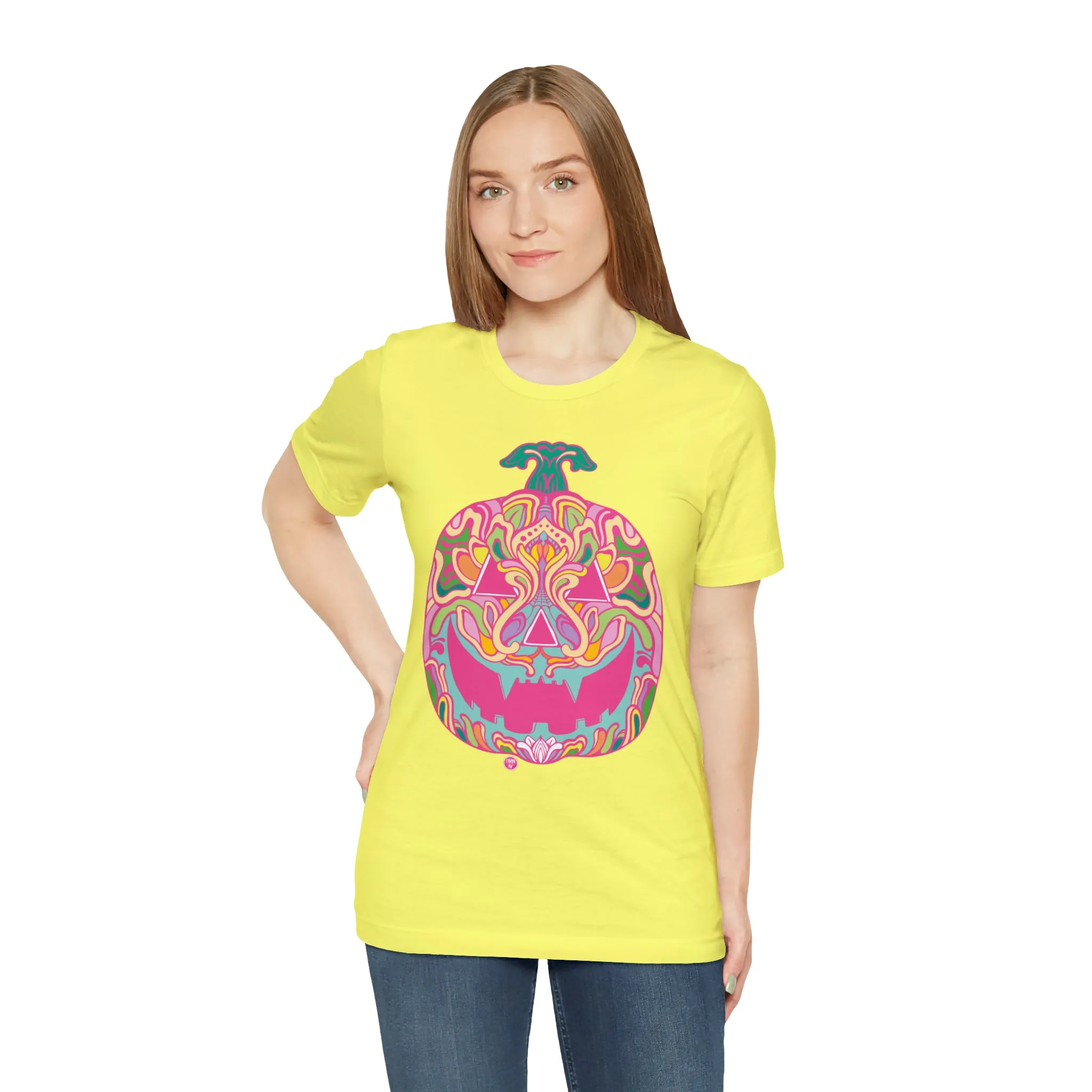 Pumpkinhead (CANDY) by Chaya Av Unisex Short Sleeve T-Shirt DTG (16 Colors Available)
