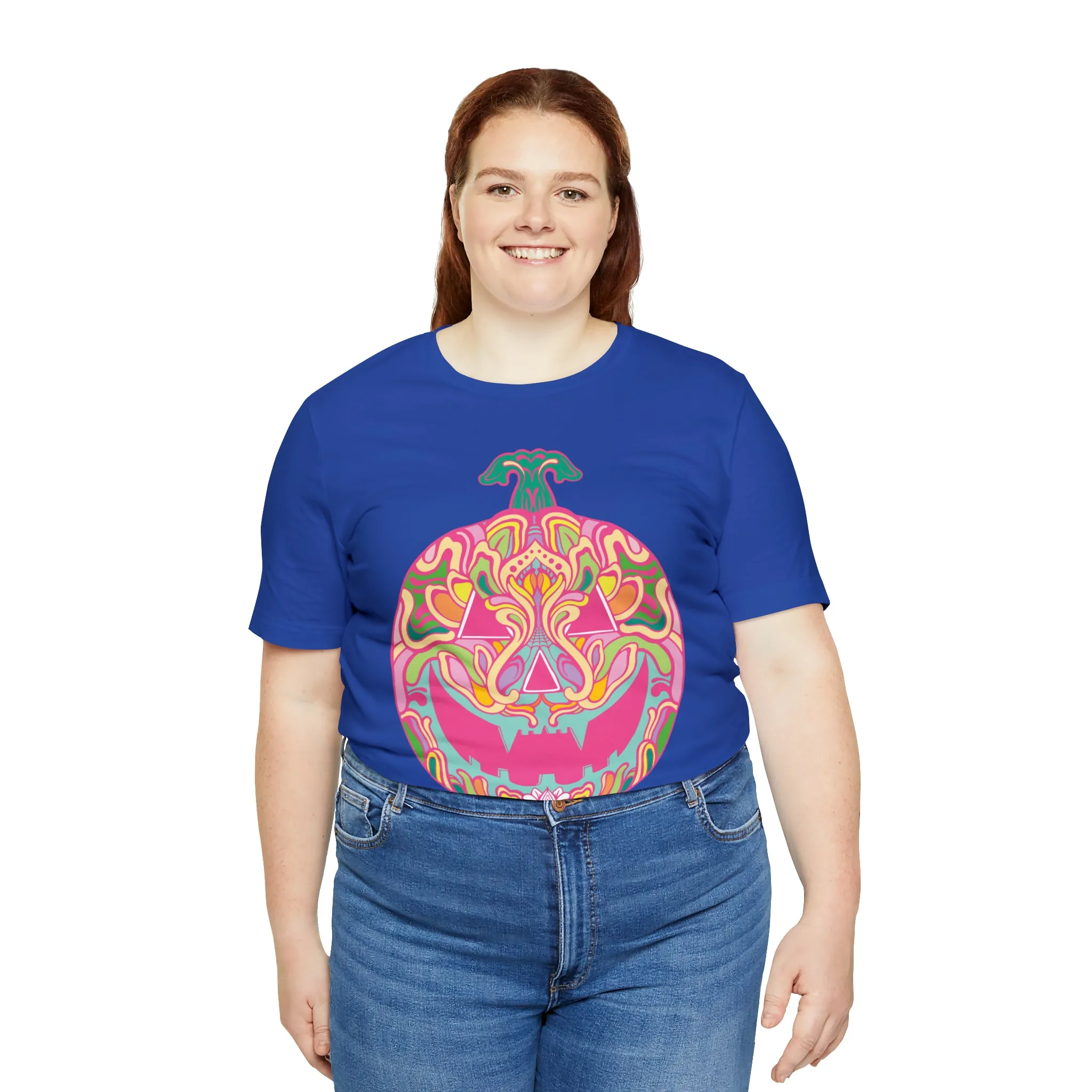 Pumpkinhead (CANDY) by Chaya Av Unisex Short Sleeve T-Shirt DTG (16 Colors Available)