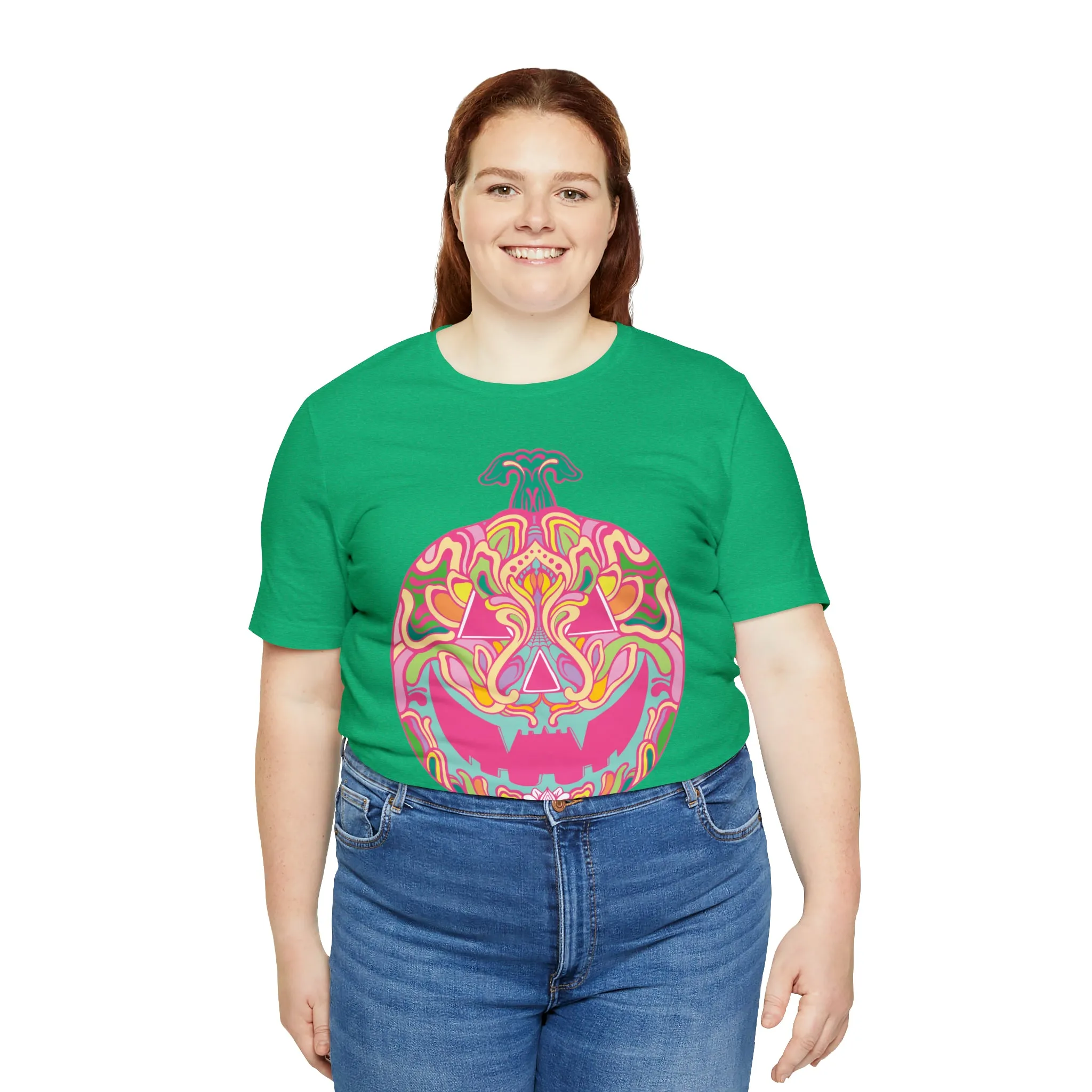 Pumpkinhead (CANDY) by Chaya Av Unisex Short Sleeve T-Shirt DTG (16 Colors Available)