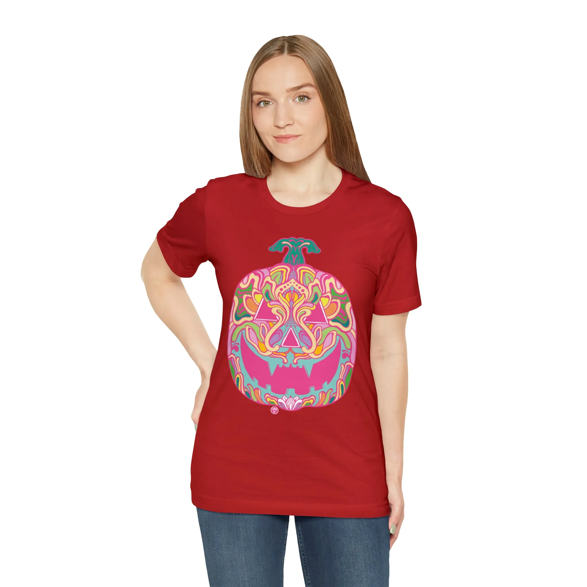 Pumpkinhead (CANDY) by Chaya Av Unisex Short Sleeve T-Shirt DTG (16 Colors Available)
