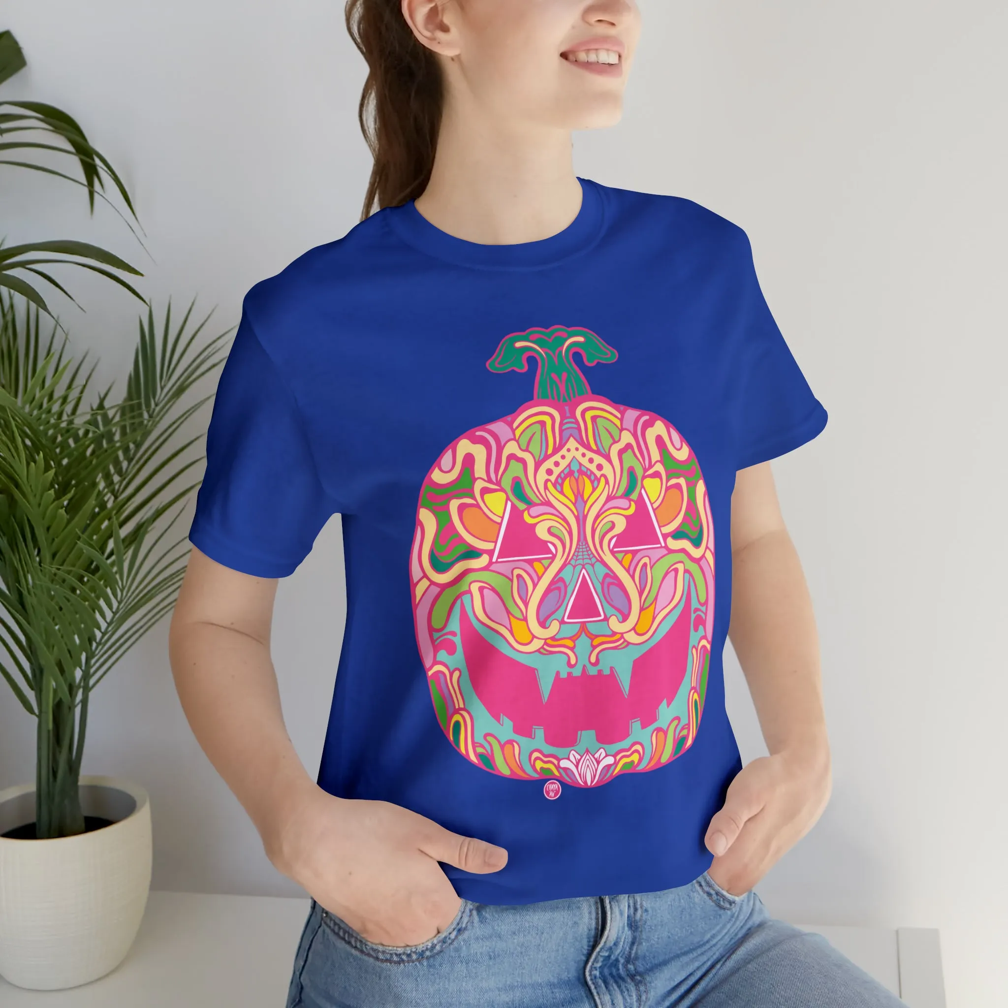 Pumpkinhead (CANDY) by Chaya Av Unisex Short Sleeve T-Shirt DTG (16 Colors Available)
