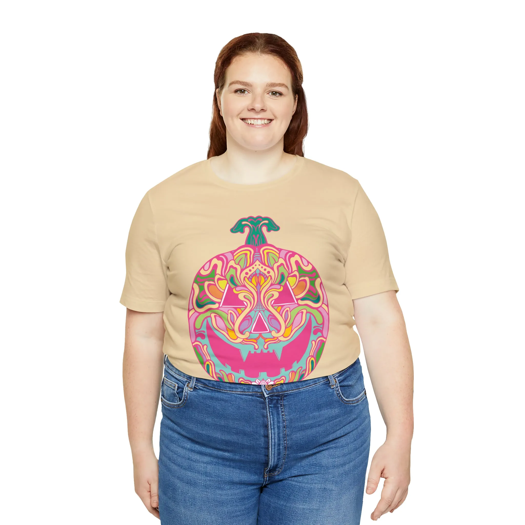 Pumpkinhead (CANDY) by Chaya Av Unisex Short Sleeve T-Shirt DTG (16 Colors Available)