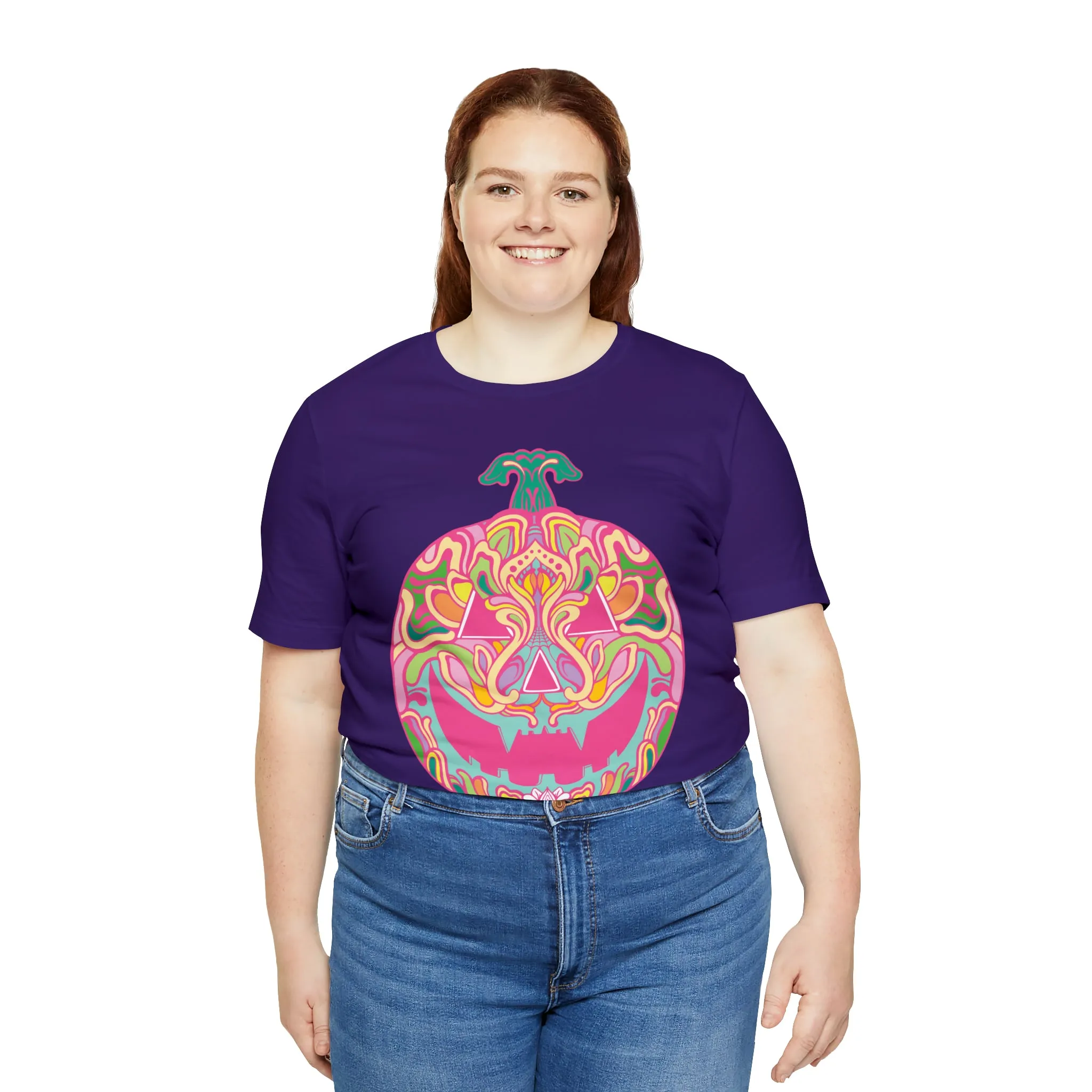 Pumpkinhead (CANDY) by Chaya Av Unisex Short Sleeve T-Shirt DTG (16 Colors Available)