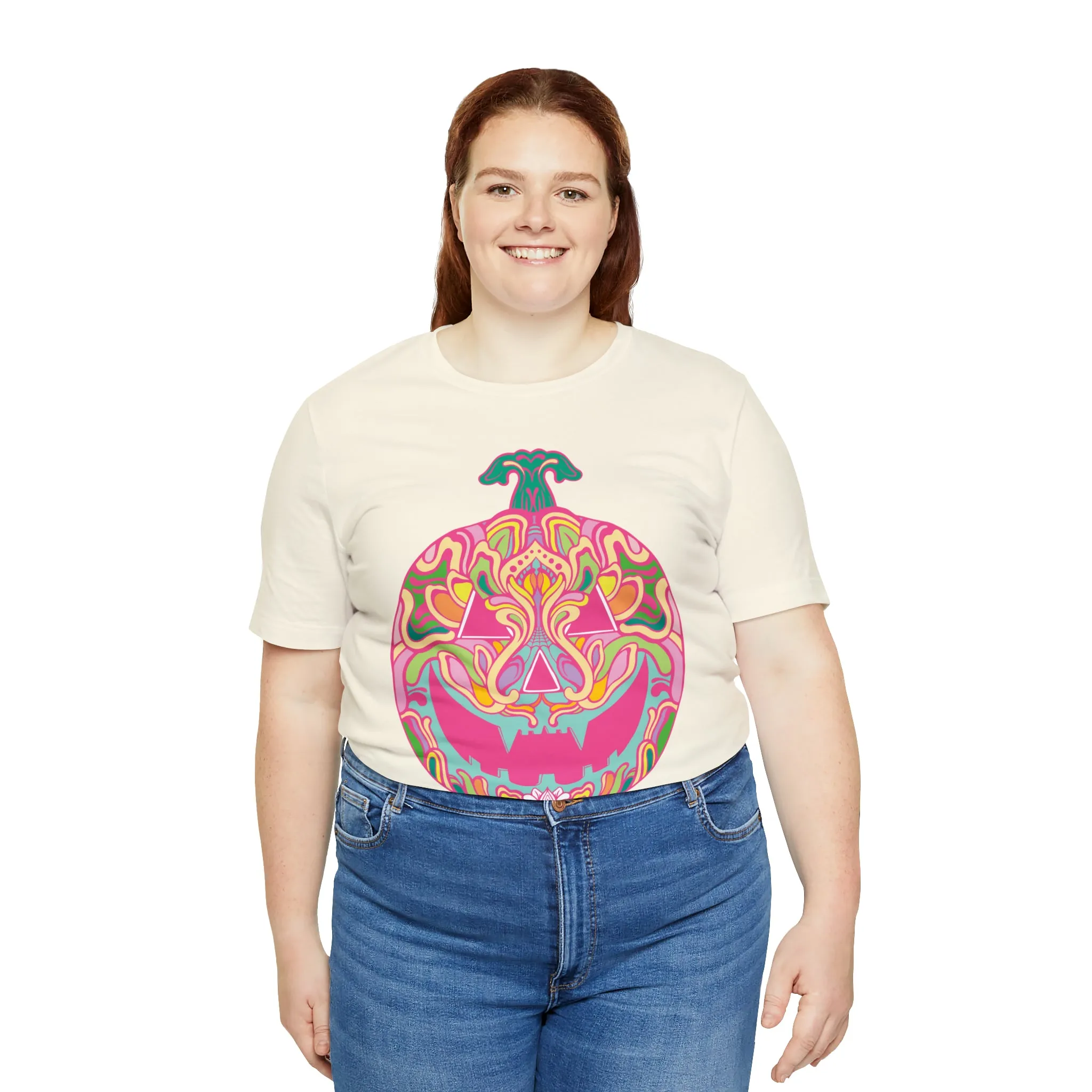 Pumpkinhead (CANDY) by Chaya Av Unisex Short Sleeve T-Shirt DTG (16 Colors Available)