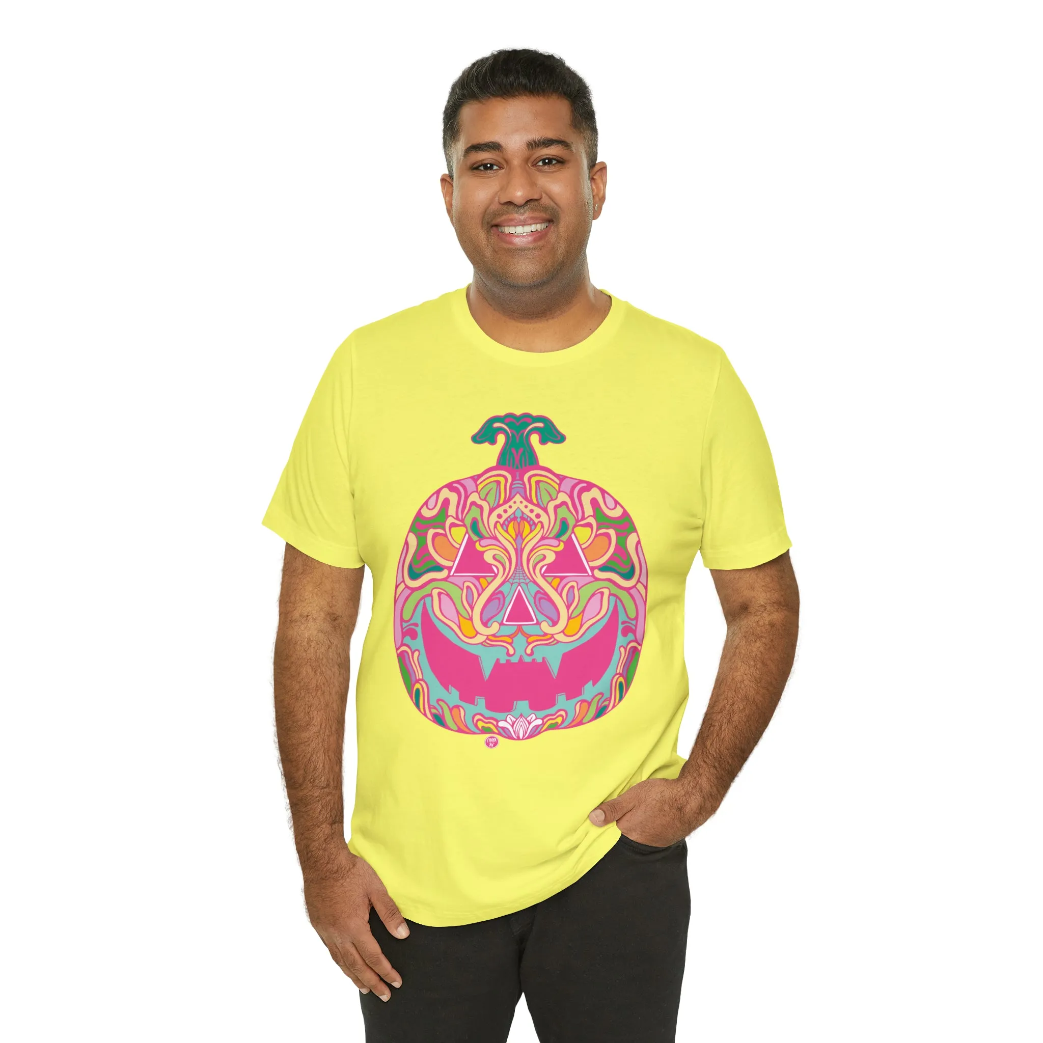 Pumpkinhead (CANDY) by Chaya Av Unisex Short Sleeve T-Shirt DTG (16 Colors Available)