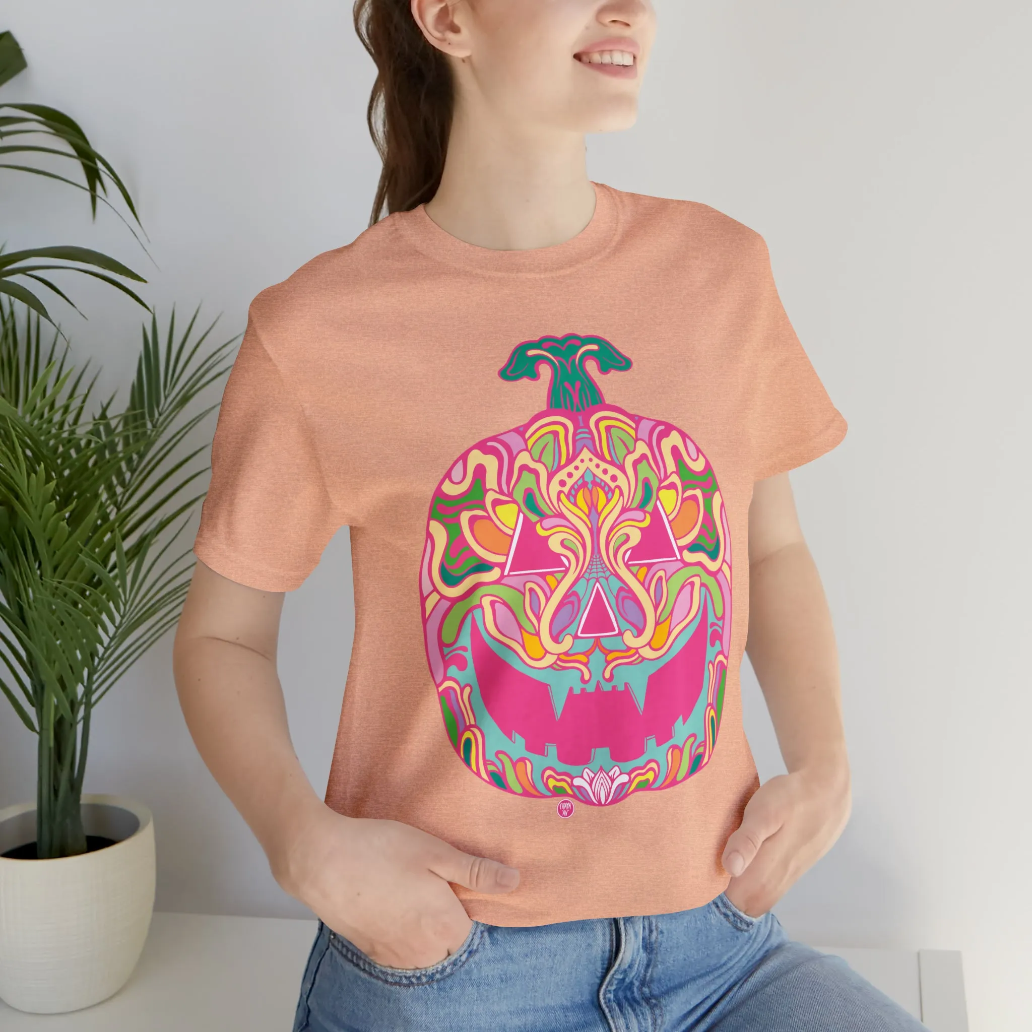 Pumpkinhead (CANDY) by Chaya Av Unisex Short Sleeve T-Shirt DTG (16 Colors Available)