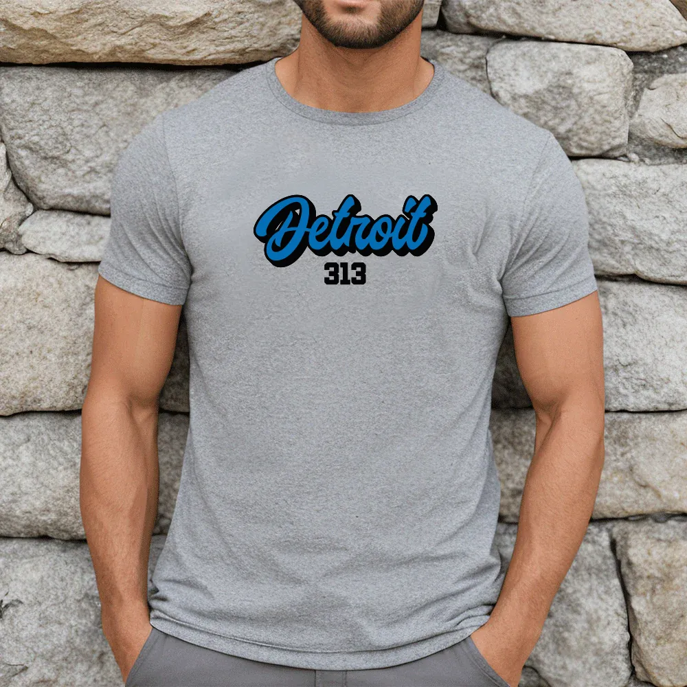 "313 Football" Men's Crew T-Shirt