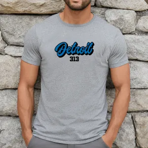 "313 Football" Men's Crew T-Shirt