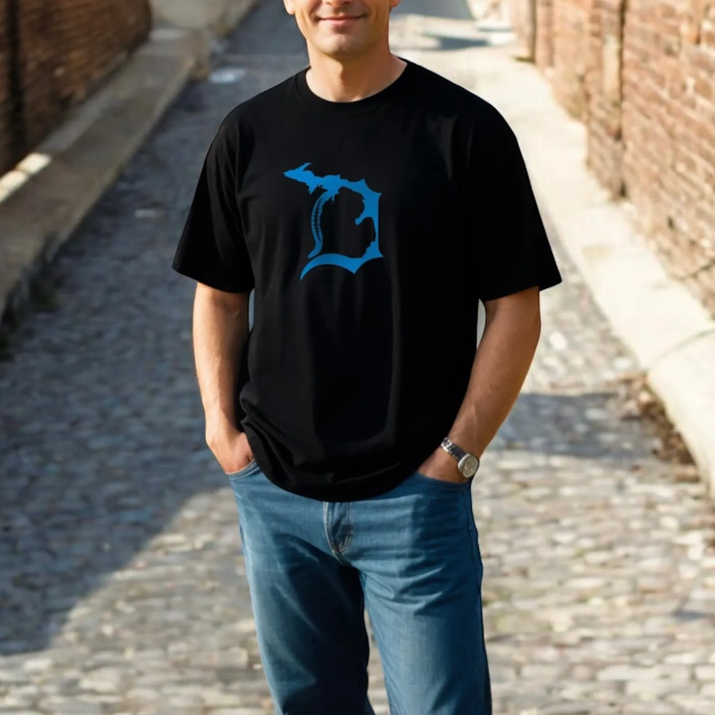 "Football In The D" Men's Crew T-Shirt
