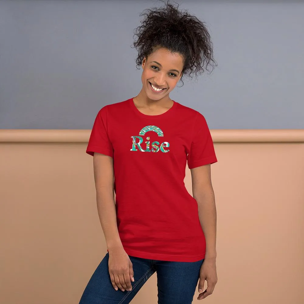 Rise African Print Color Short-Sleeve Unisex T-Shirt