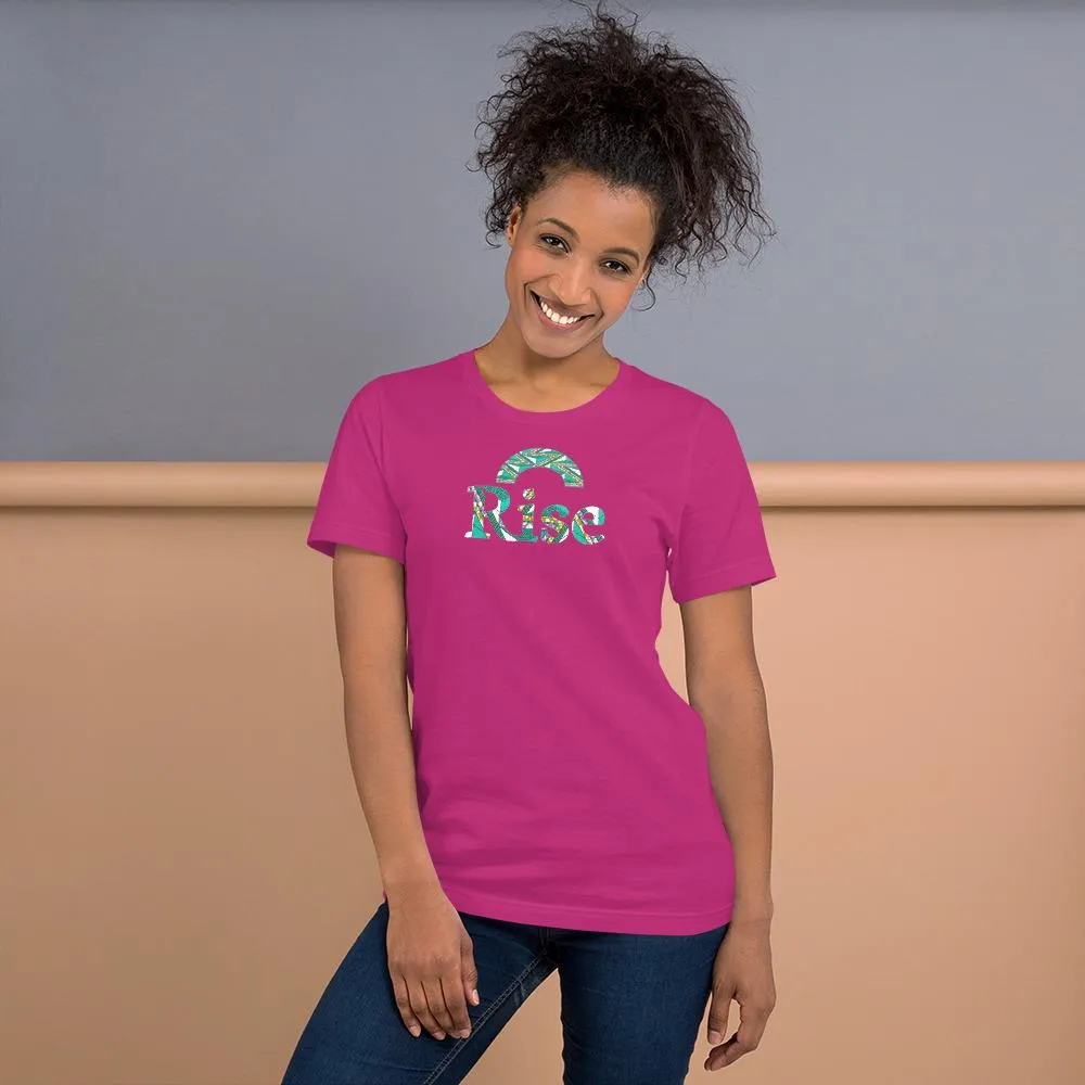 Rise African Print Color Short-Sleeve Unisex T-Shirt