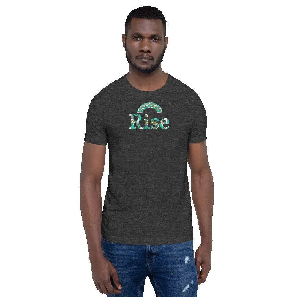 Rise African Print Color Short-Sleeve Unisex T-Shirt